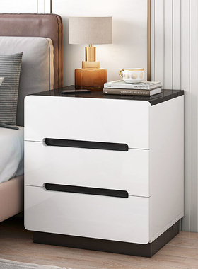 床头柜现代简约家用卧室轻奢床边柜小型简易储物柜子收纳柜置物架