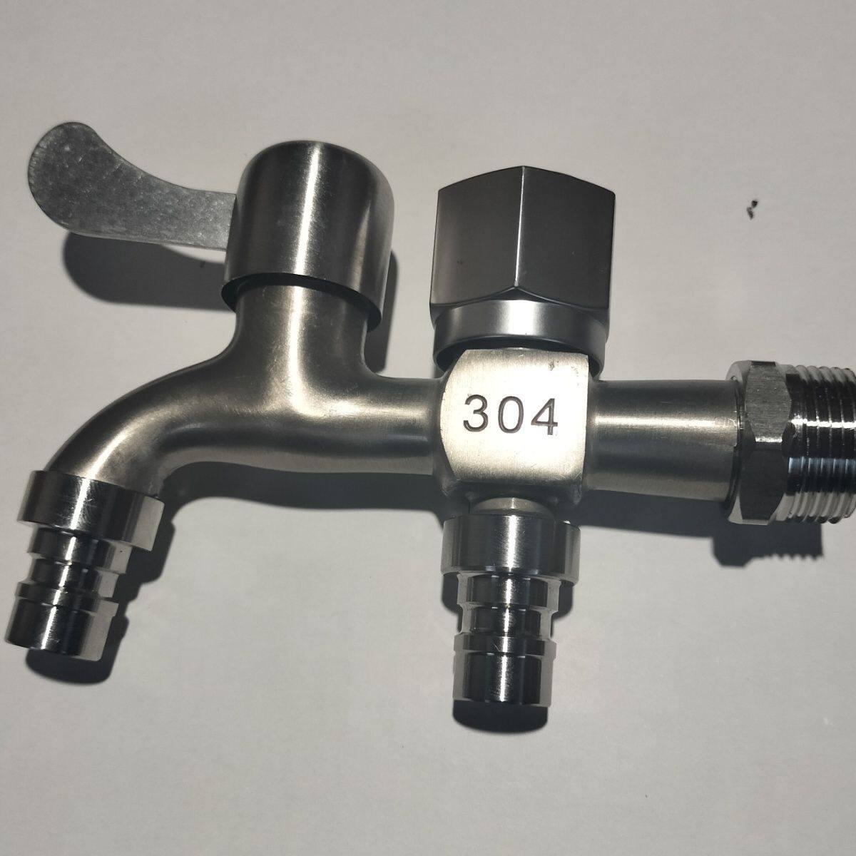 6分进水口水龙头拖把池防溅头六分单冷家用普通洗衣机接头