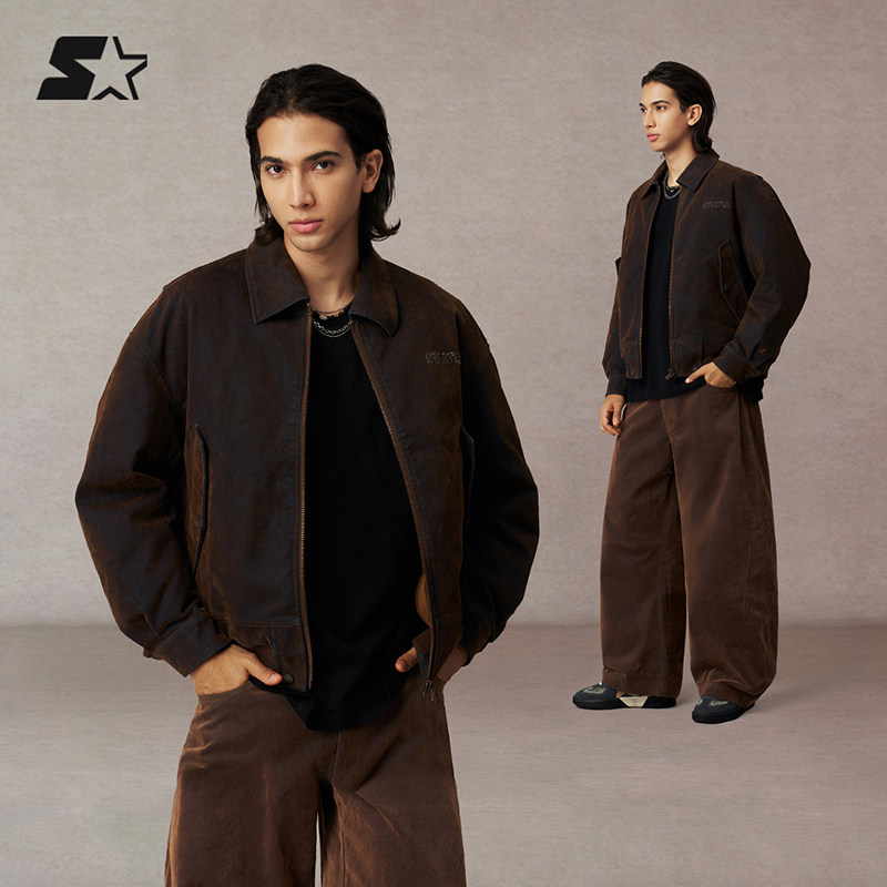 STARTER羽绒外套2025冬季新款白鸭绒宽松男生牛仔棉服外套女上衣,运动服/休闲服装,运动羽绒服,淘宝优惠券,粉丝福利购,淘宝优惠卷