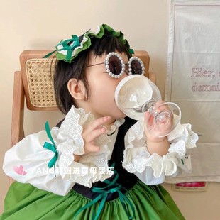 奶瓶 儿童高脚杯学饮杯牛奶杯防摔宝宝家用喝水直饮果汁奶嘴酒杯式