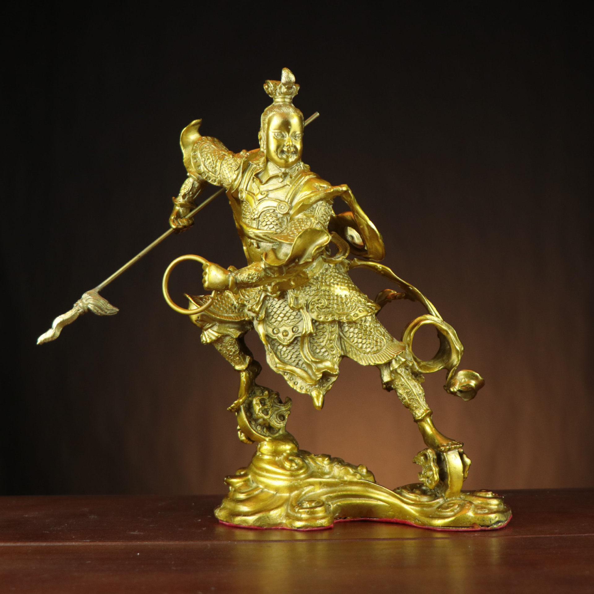 铜哪吒 哪吒三太子 中坛元帅通天太师家用办公室摆件