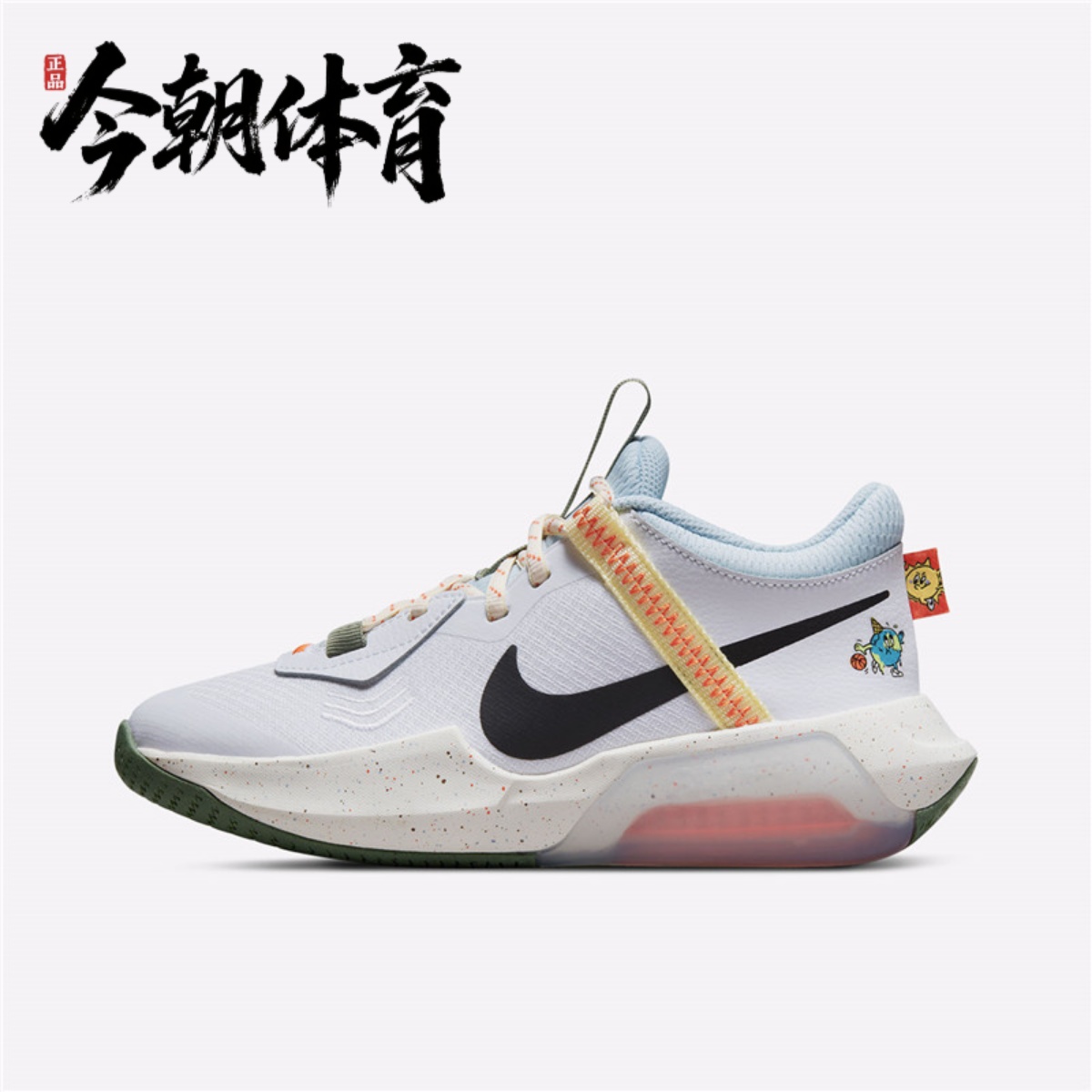 Nike/耐克大童AIR ZOOM CROSSOVER运动休闲透气跑步鞋DX6051-101
