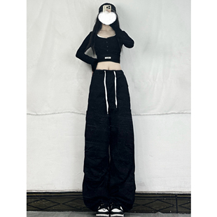 XXBUNI辣妹跳舞上衣女kpop甜辣妹风jazz爵士跳舞chic早秋紧身上衣