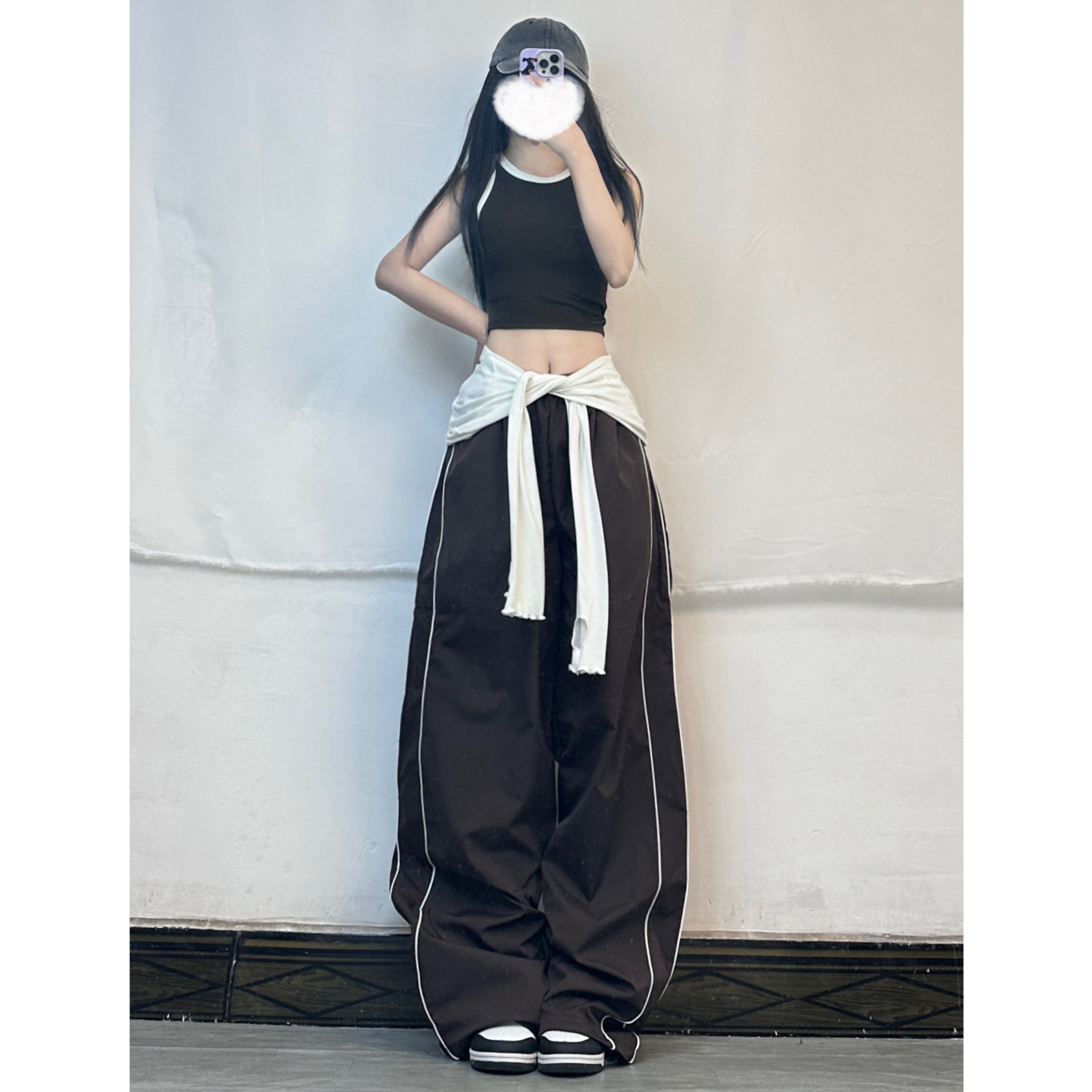 XXBUNI jazz爵士舞短款运动背心女嘻哈跳舞运动打底修身显瘦上衣