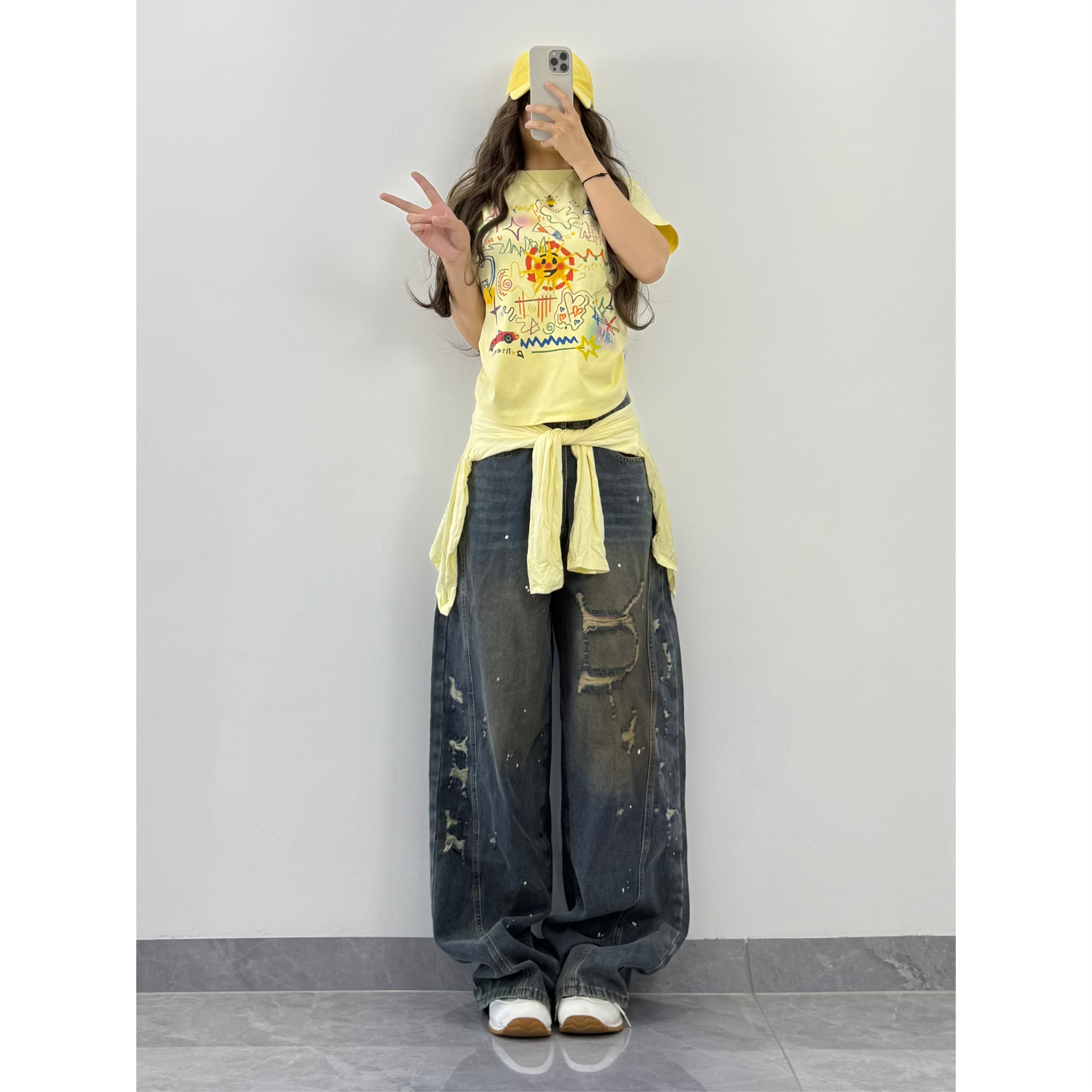 XXBUNI美式复古辣妹爵士舞裤女设计感小众宽松显瘦跳舞上衣女
