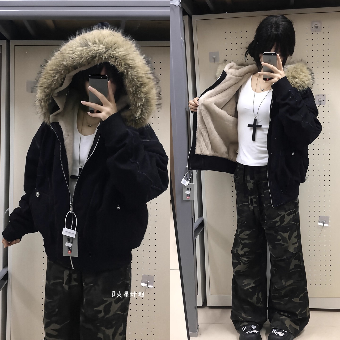 新款冬季美式棉服女款2026棉衣座山雕派克服小个子短款棉袄外套潮