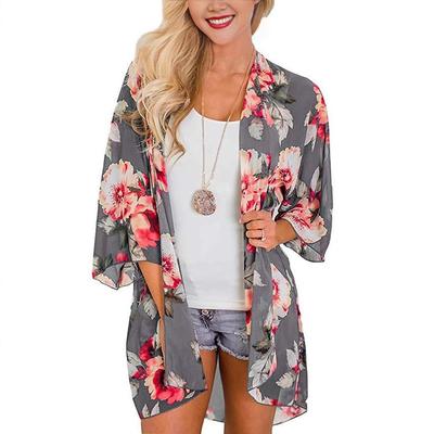 kimono cover-up beach bikini sexy cardigan protection sun