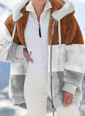 feminina roupas coat outerwear lady loose streetwear hooded