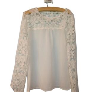 women lace loose dress summer female lace pathchwork cotton