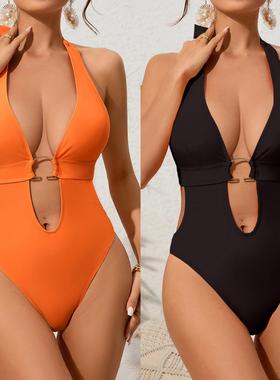 swimsuit backless women swimwear bathing suits linked