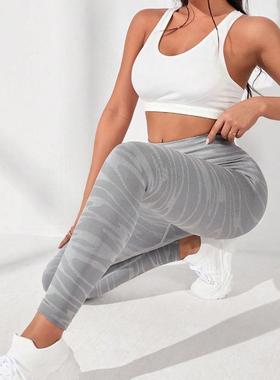 lifting knitted pants high leggings tummy sweat-absorbent