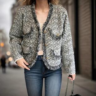 Womens loose high-end mink fleece sweater lady knitted