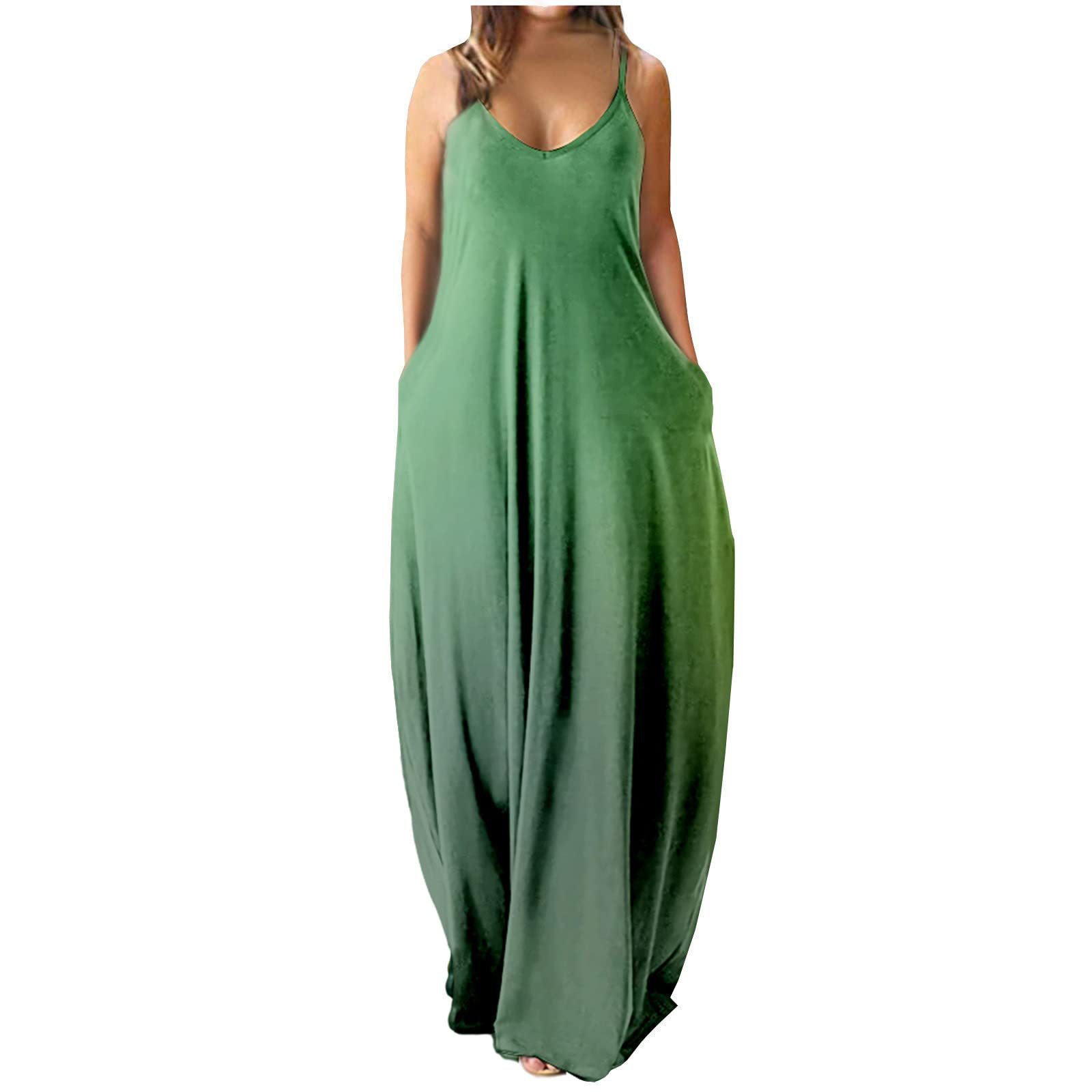 Plus size womens sexy deep V suspender long skirt
