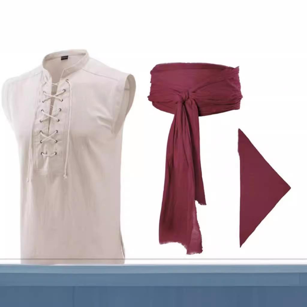 collar pullover and sleeveless headscarf top eyelets mens