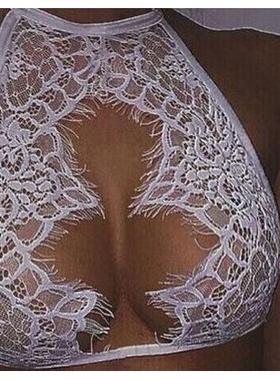 wrap chest hollow sexy color solid vest buckled neck halter