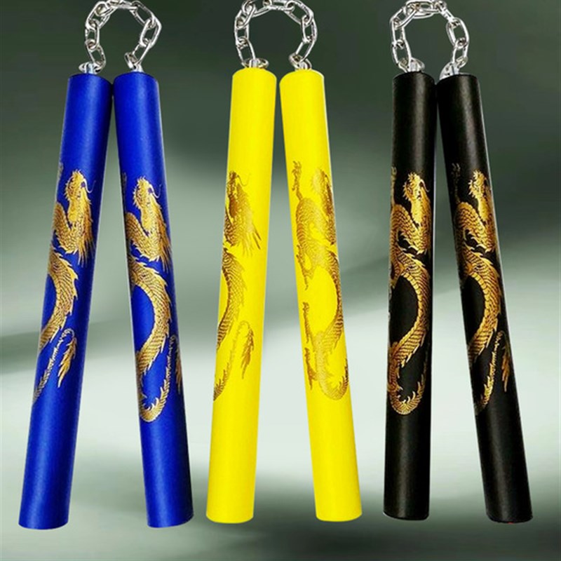 儿童海绵双节棍加厚安全泡沫双截棍初学者新手训练棍不锈钢二节棍