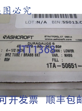 原装供应阿什克罗夫特 451279AS04L-60 DURAGAU 0-60 PSI NSMP