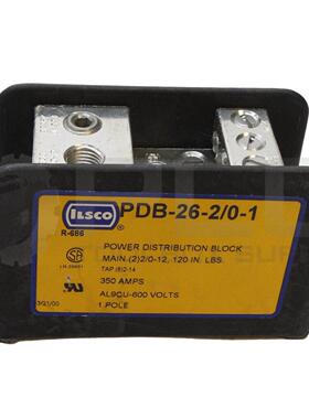 原装供应Nuevo ILSCO PDB-26-2/0-1 能源分配盒 350A 600V 1 Polo