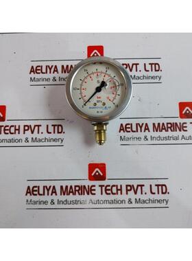 原装供应Marinfloc 压力表 0-10 巴 / 0-1.0 MPa 1/4 英寸 Cl 1.6