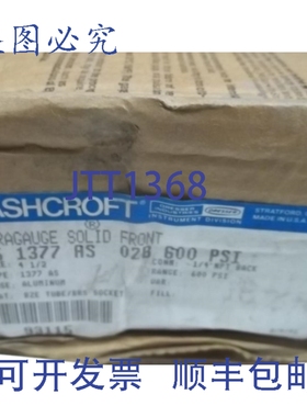 原装供应阿什克罗夫特 451377AS02B-600 DURAGAU 0-600 PSI NSMP