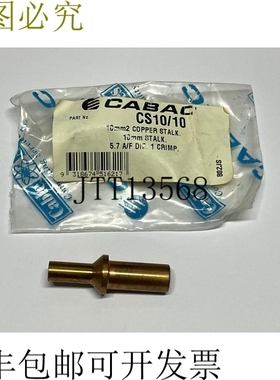 Cabac 铜杆压接片 CS10/10 10mm2 电缆 10mm 杆