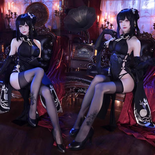 现货碧蓝航线cos服奇响华殿镇海cosplay汉元素旗袍二次元服装全套