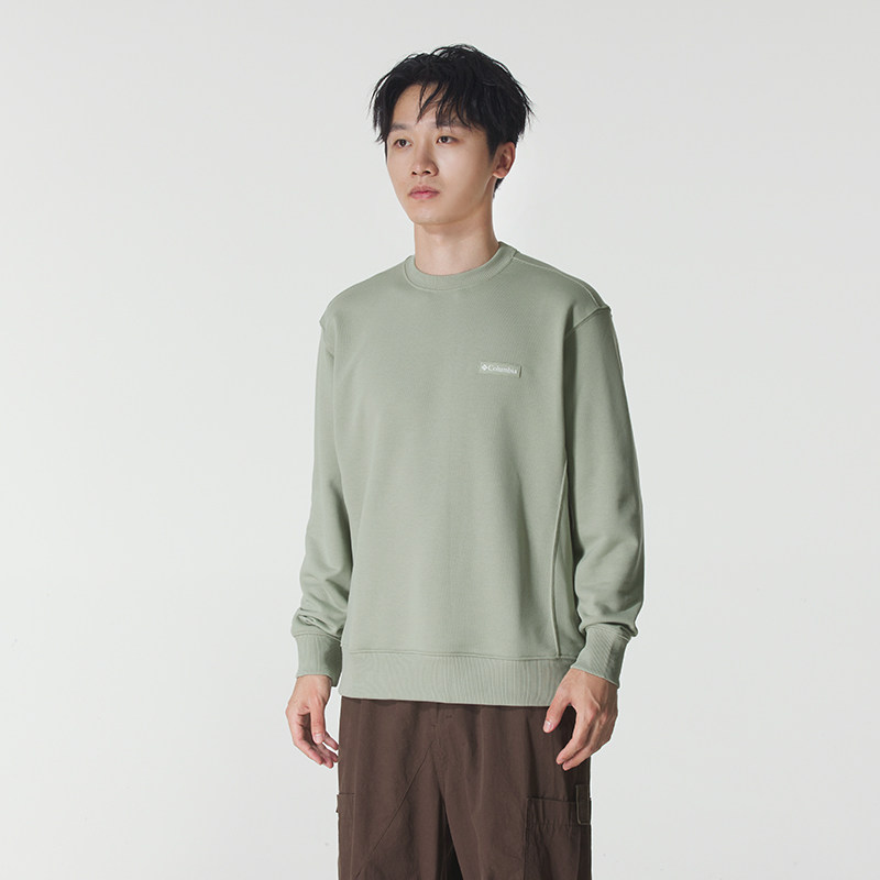 Columbia哥伦比亚男服官方旗舰正品圆领长袖卫衣户外通勤套头衫