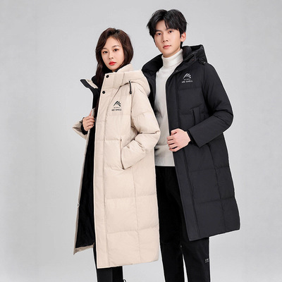 王一博同款款羽绒服男女长款过膝正品2025冬新情侣户外极寒外套潮