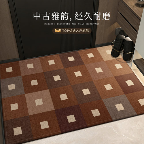 高级感入户门地垫可定制防滑地毯