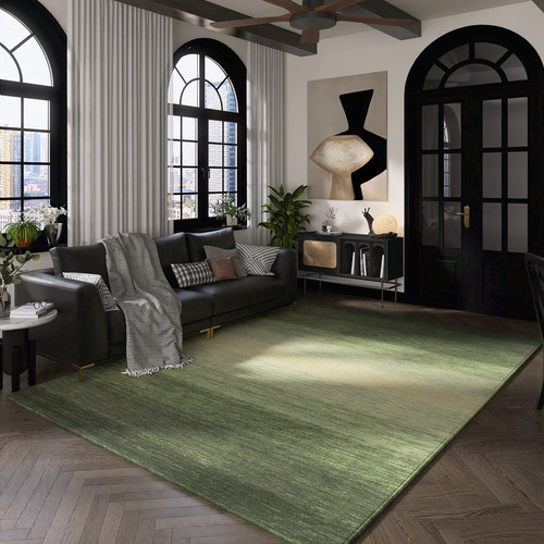 客厅卧室复古防滑大面积地垫地毯