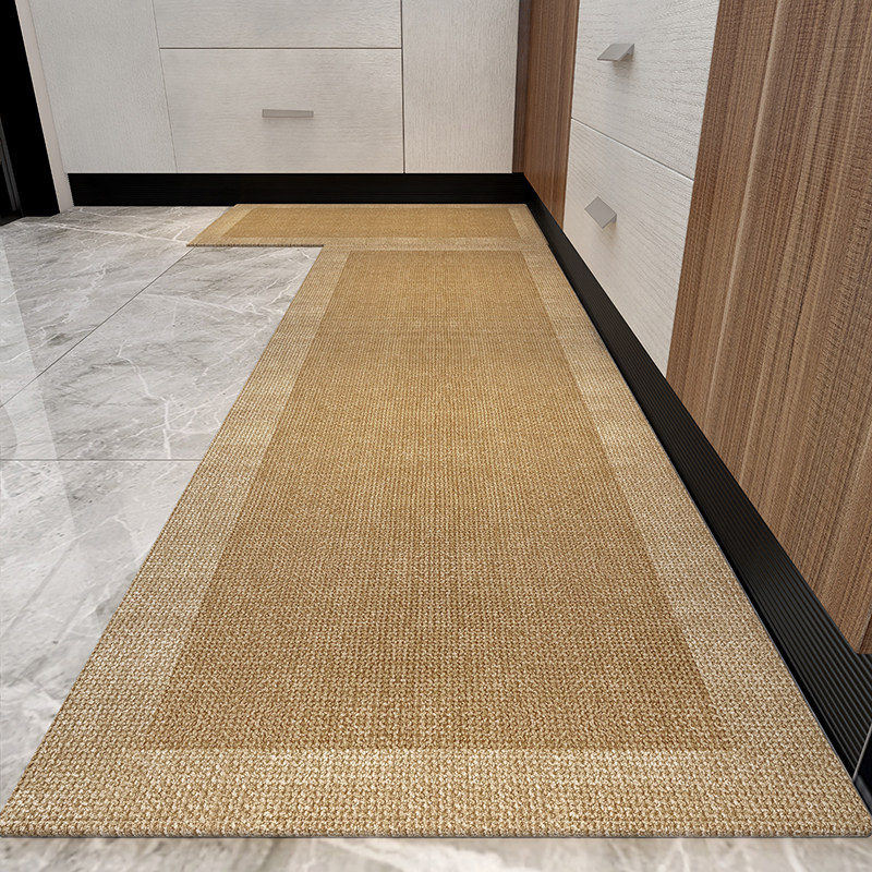 专用厨房地垫防滑防油吸水可擦免洗家用脚垫耐脏进门长条纯色地毯,居家布艺,厨房地垫,淘宝优惠券,粉丝福利购,淘宝优惠卷