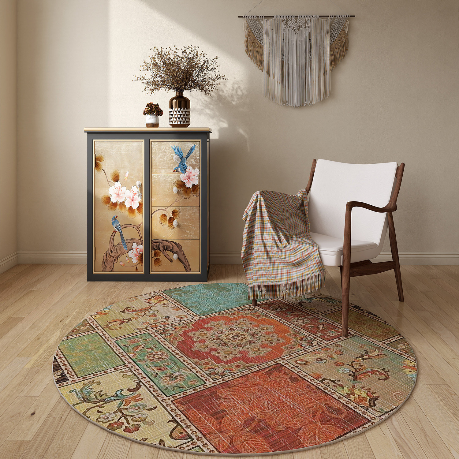 家用圆形客厅地毯2025新款高级感卧室床边毯防滑垫地垫大面积全铺,居家布艺,地毯,淘宝优惠券,粉丝福利购,淘宝优惠卷