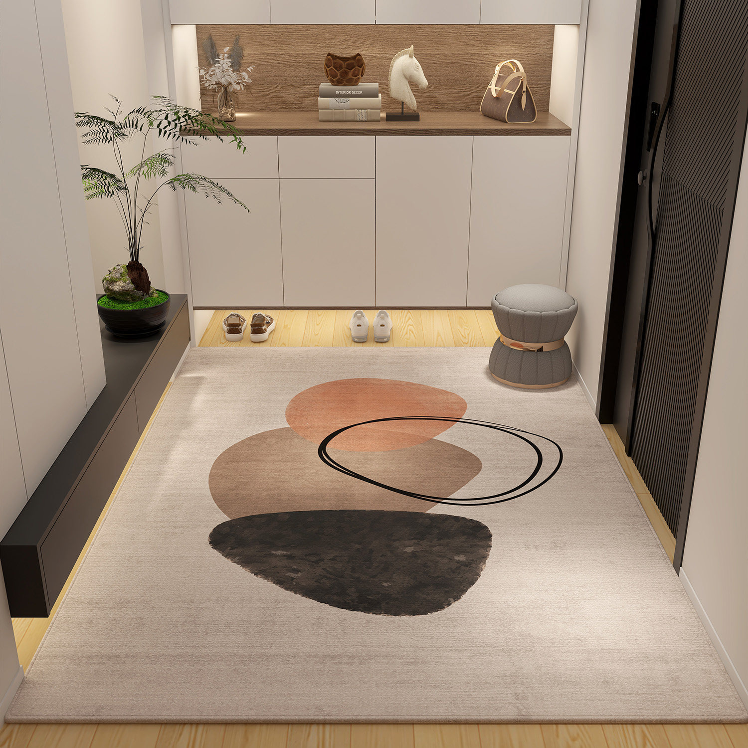 入户门地毯玄关可裁剪奶油风地垫进门门口垫子防滑用脚垫可擦洗,居家布艺,入户地垫,淘宝优惠券,粉丝福利购,淘宝优惠卷