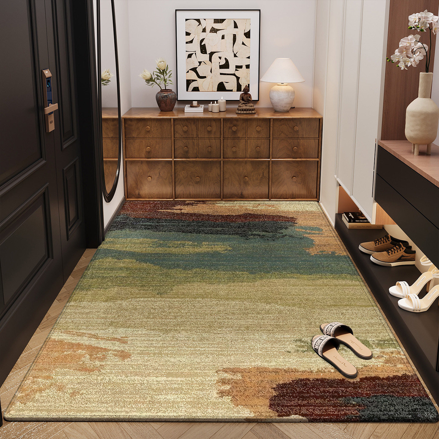 2026新款入户门地垫高级感玄关室外进门口免洗地毯耐脏防滑可裁剪