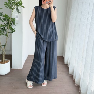 棉绸睡衣女2026新款夏季大码薄款背心裙裤可外穿家居服人造棉套装