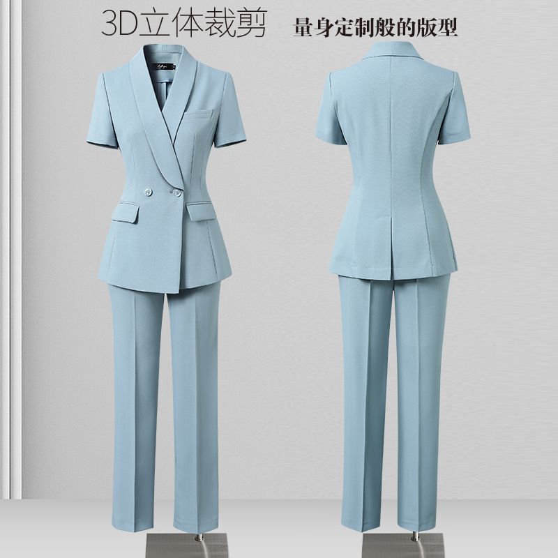 夏天西装套装女2024新款薄款时尚洋气职场经理医美工作服职业气质