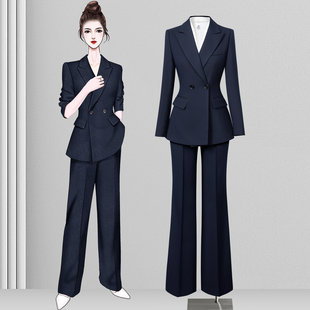 高级感西装套装女春秋西服外套职业正装公务员面试通勤商务工作服