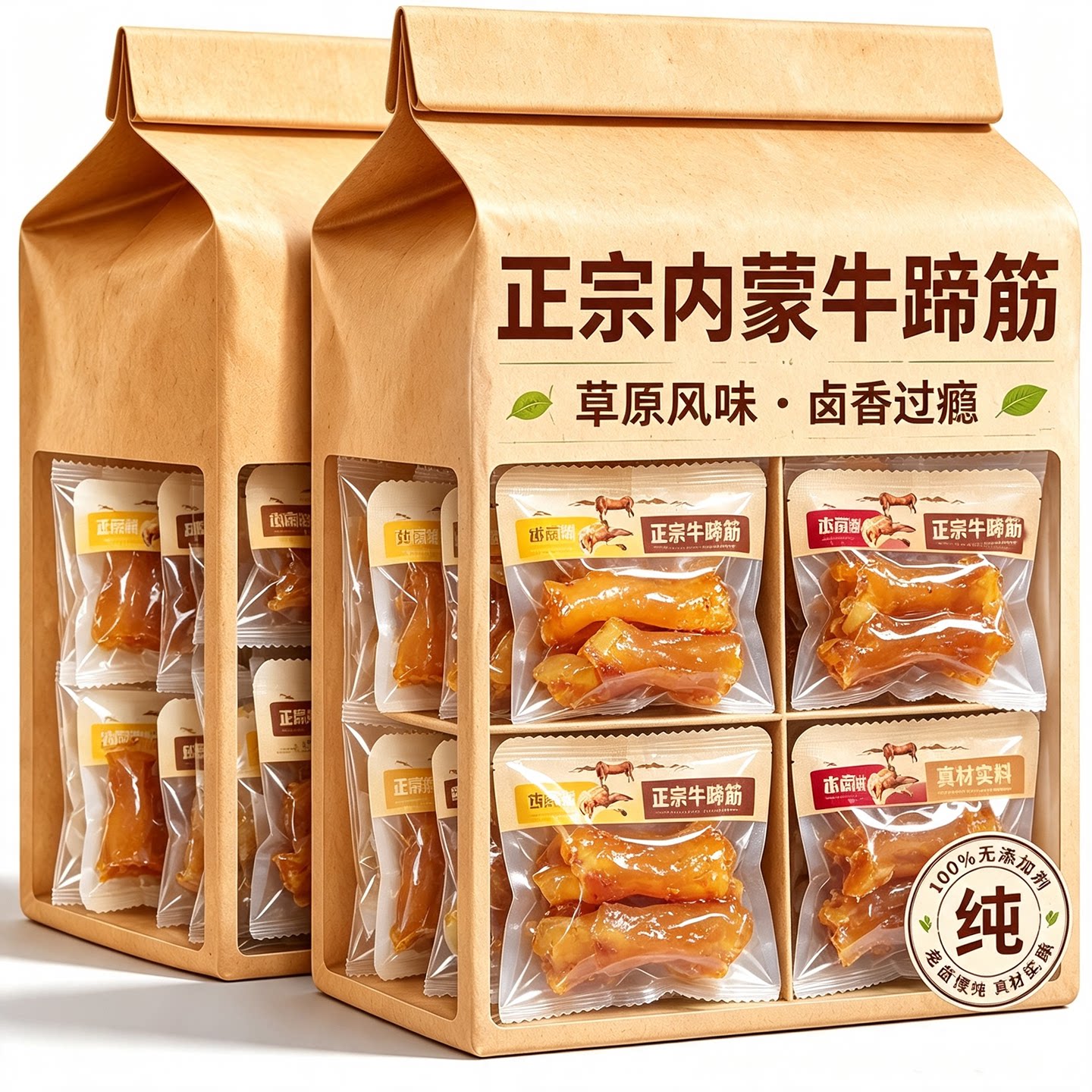 牛筋牛蹄筋零食开袋即食官方旗舰店熟食内蒙古特产新疆新鲜卤辣条