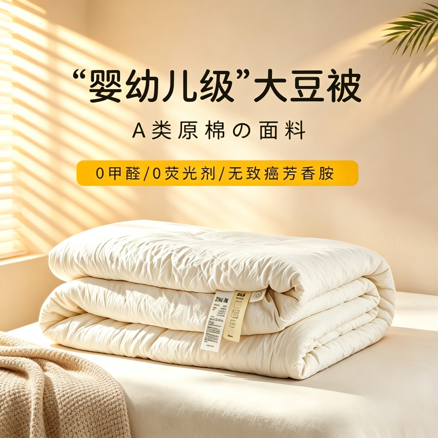 a类母婴级儿童大豆纤维被子夏凉被春秋空调芯四季通用春夏季薄款