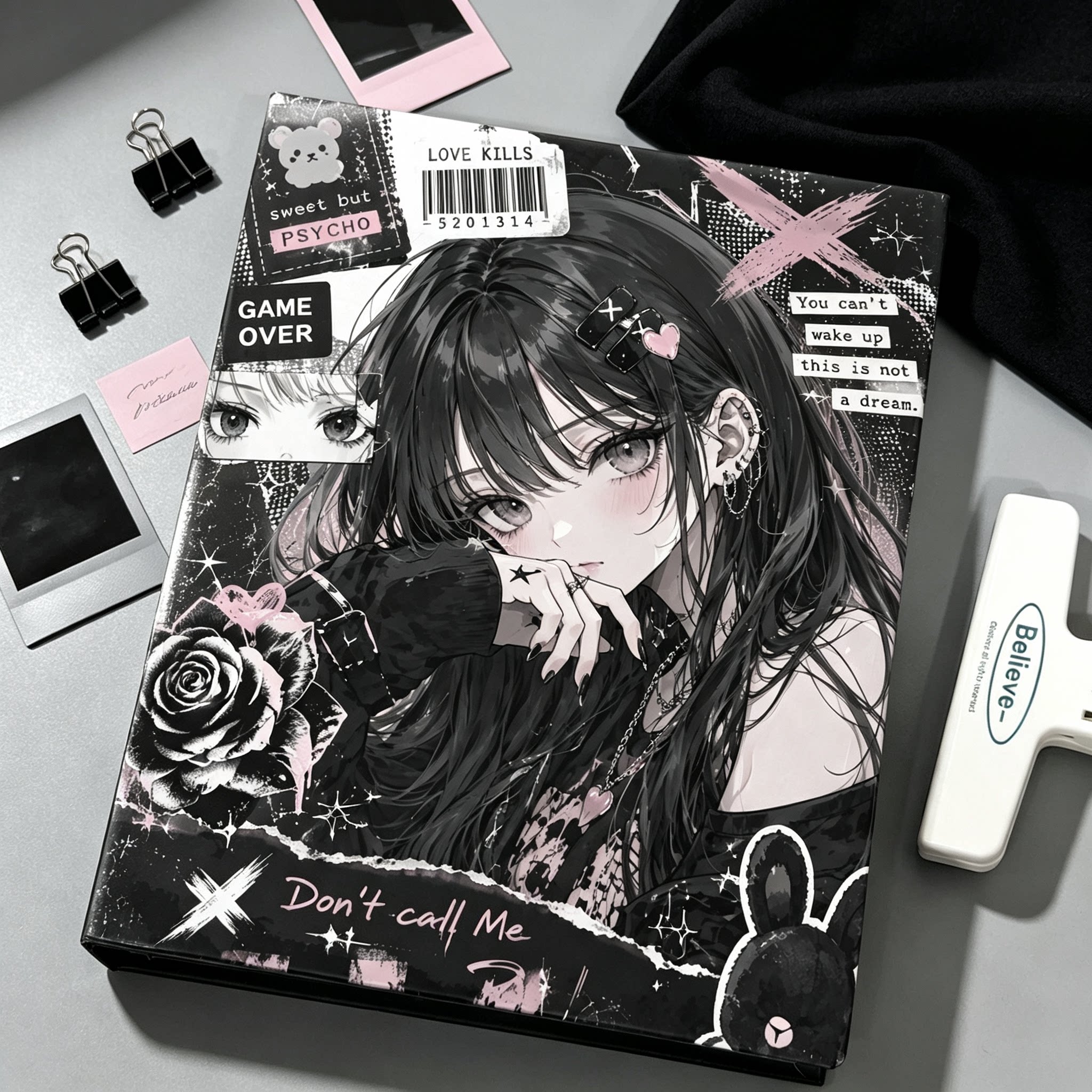 二次元暗黑少女动漫风相册卡册