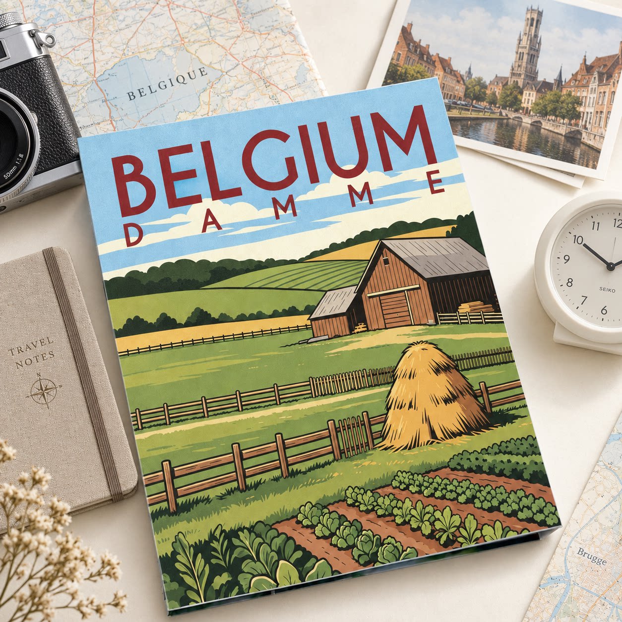 比利时复古田园风光旅行相册