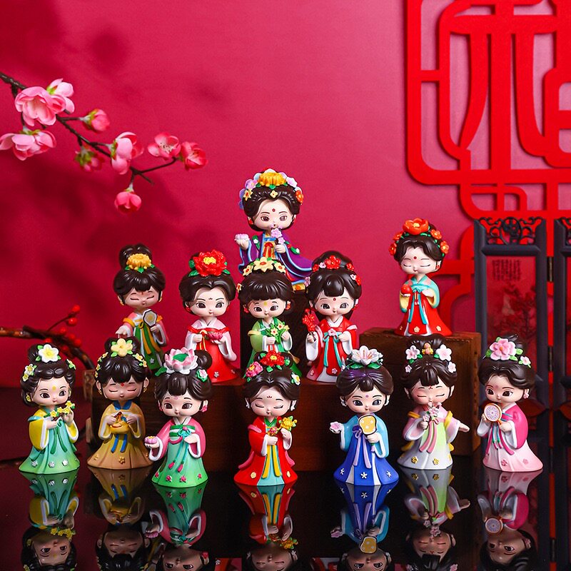 【十二花神盲盒】古风长安汉服美女人物家居桌面装饰女生节日礼物