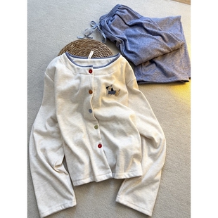少女韩版可爱小狗德绒睡衣女冬季加绒加厚保暖长袖长裤家居服套装