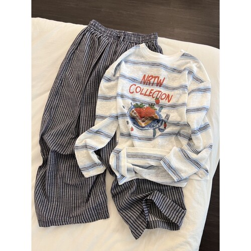 睡衣女秋季长袖长裤家居服套装