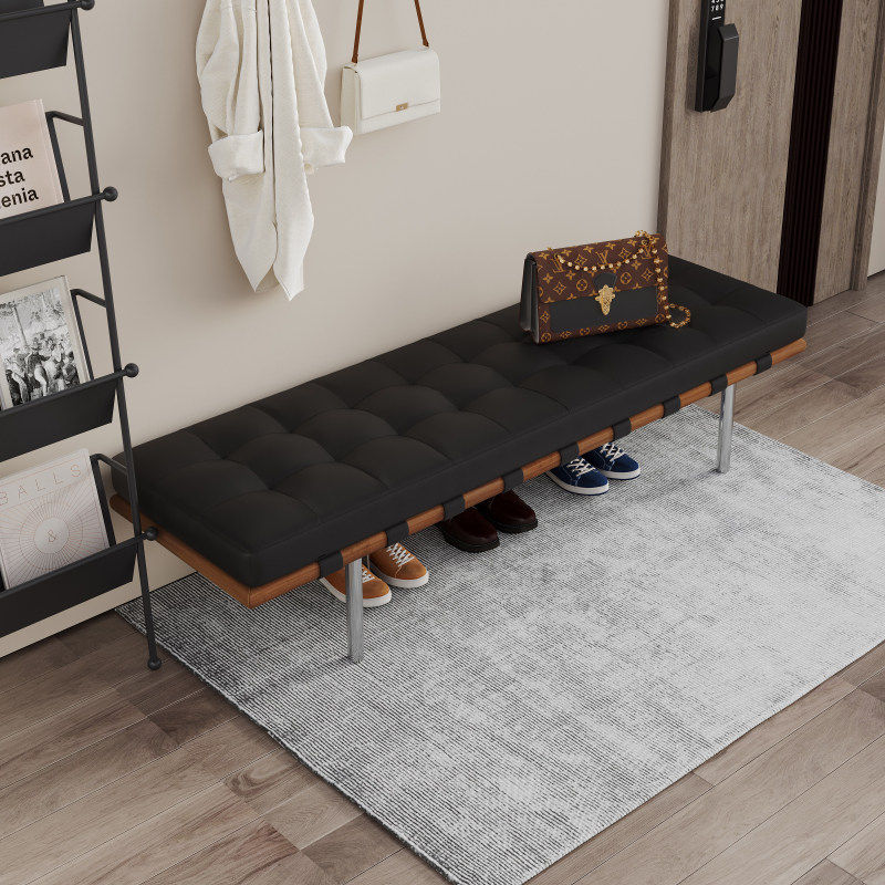 意式极简长凳巴塞罗那长条沙发凳设计师换鞋床尾凳简约家用皮餐凳,住宅家具,床尾凳/长凳,淘宝优惠券,粉丝福利购,淘宝优惠卷