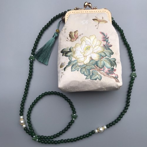 斜挎旗袍包苏绣剌绣中式汉服包包