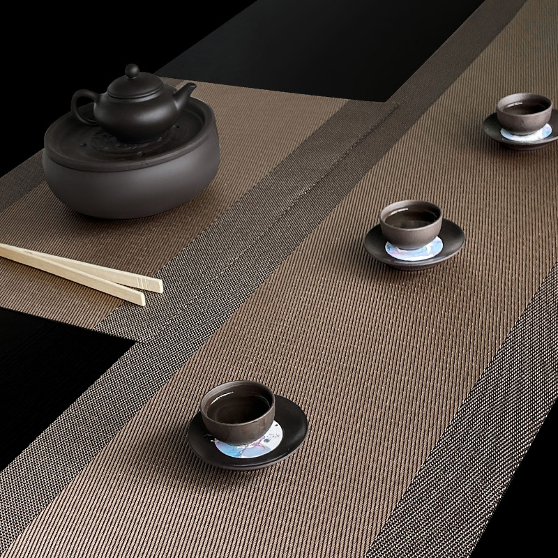【天猫正品】新中式桌旗桌垫茶几桌布禅意茶席防水茶垫餐桌茶台轻