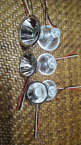 3.7/4.2v95mmP9强光远射LED铝合金反光杯U2聚光头灯矿灯手电光源