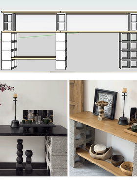 中古风陶瓷花瓶摆件客厅插花手绘感猛虎蔷薇储物罐摆件高档花器