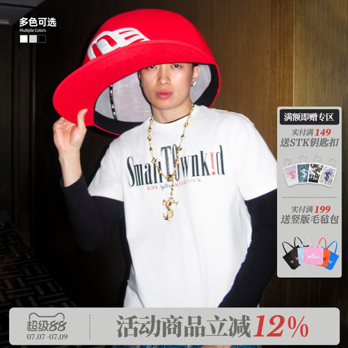 ASEN同款 STK SmallTownKid LAST巡演短袖T恤美式潮流字体排版TEE